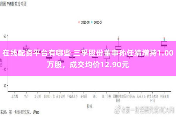 在线配资平台有哪些 三孚股份董事孙任靖增持1.00万股，成交均价12.90元