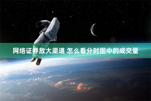 网络证劵放大渠道 怎么看分时图中的成交量