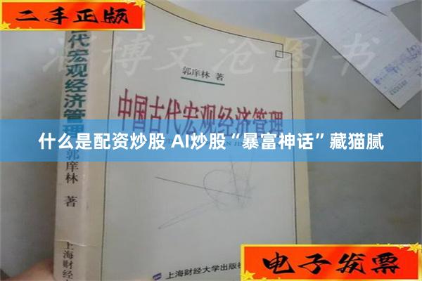 什么是配资炒股 AI炒股“暴富神话”藏猫腻